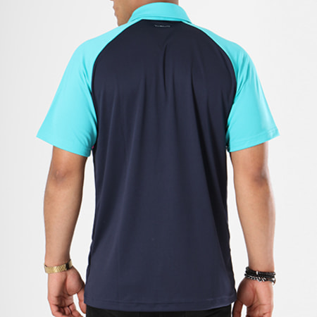 Adidas Sportswear - Polo Manches Courtes Club CB D98739 Bleu Clair Rose Bleu Marine