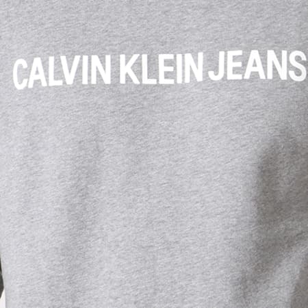 Calvin Klein - Sweat Crewneck Basic Institutional Logo 7757 Gris Chiné