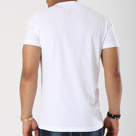 Calvin Klein - Tee Shirt Basic Monogram Box Logo 7842 Blanc