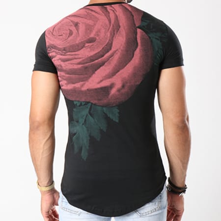 Classic Series - Tee Shirt Oversize 29 Noir Floral
