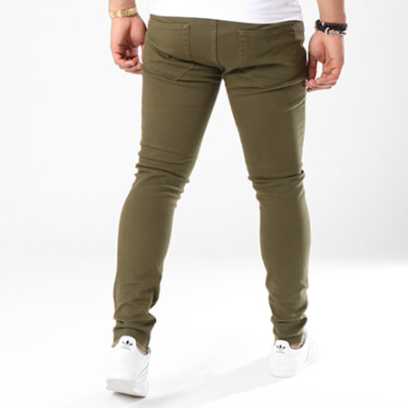 Only And Sons - Jean Skinny Warp Colour Vert Kaki