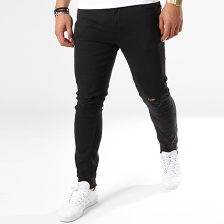 Only And Sons - Jean Skinny Warp Colour Noir