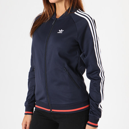 Adidas Originals - Veste Zippée Femme SST Track Top DH2979 Bleu Marine