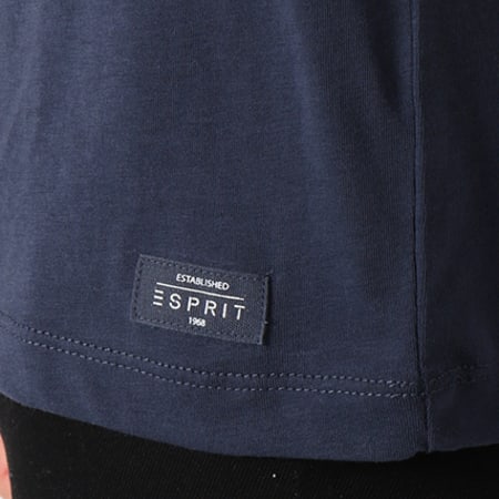 Esprit - Tee Shirt 068EE2K020 Bleu Marine