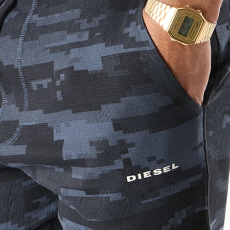 Diesel - Short Jogging Pan 00ST2A-0HASD Camouflage Bleu Marine