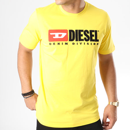 Diesel - Tee Shirt Just Division 00SH0I-0CATJ Jaune