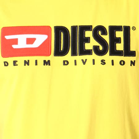 Diesel - Tee Shirt Just Division 00SH0I-0CATJ Jaune