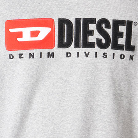 Diesel - Sweat Capuche Divison 00SH34-0CATK Gris Chiné