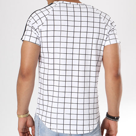 Frilivin - Tee Shirt Oversize Avec Bandes 5065 Blanc