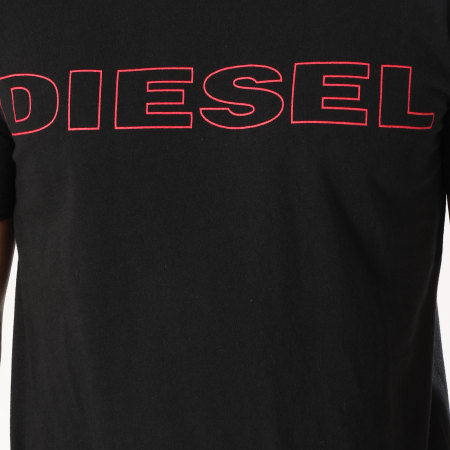 Diesel - Tee Shirt Jake 00CG46-0DARX Noir Rouge