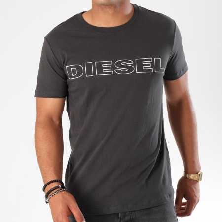Diesel - Tee Shirt Jake 00CG46-0DARX Gris Anthracite Blanc