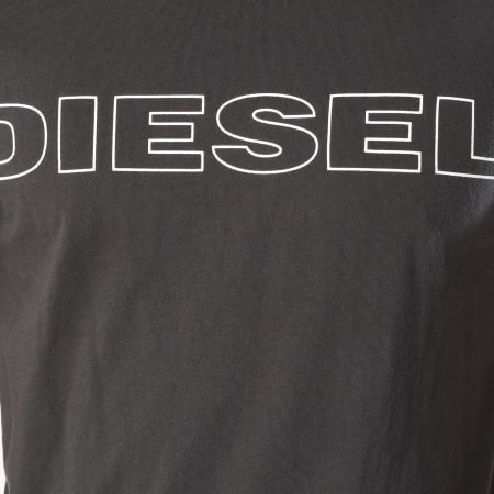 Diesel - Tee Shirt Jake 00CG46-0DARX Gris Anthracite Blanc