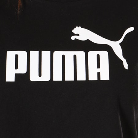 Puma - Tee Shirt Crop Femme Essentials 852594 01 Noir