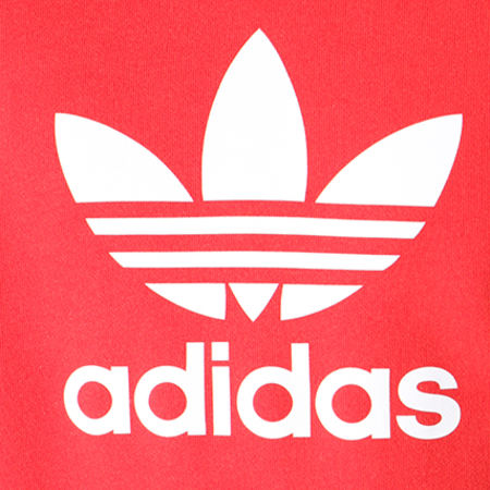 Adidas Originals - Sweat Capuche Trefoil DH5826 Rouge Blanc