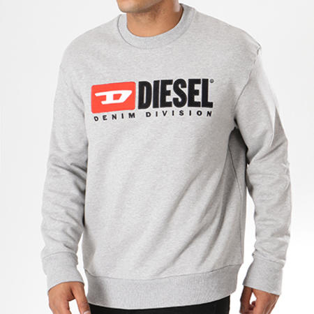 Diesel - Sweat Crewneck Divison 00SHEP-0CATK Gris Chiné