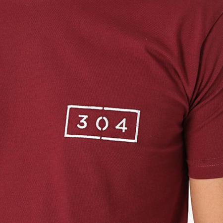304 Clothing - Tee Shirt Oversize Core Bordeaux
