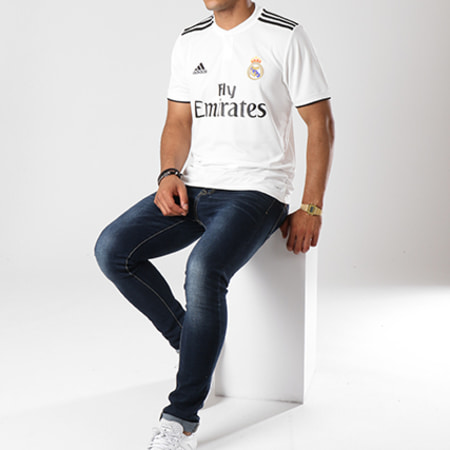 Adidas Originals - Tee Shirt De Sport Real Madrid DH3372 Blanc 