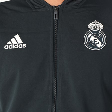 Adidas Sportswear - Veste Zippée Bandes Brodées Real Madrid CW8636 Bleu Marine