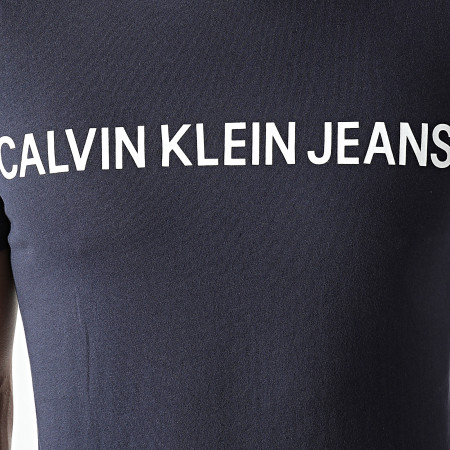 Calvin Klein - Tee Shirt Basic Institutional Logo 7855 Bleu Marine