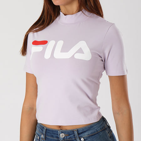 Fila - Tee Shirt Crop Femme Every Turtle 681267 Lilas