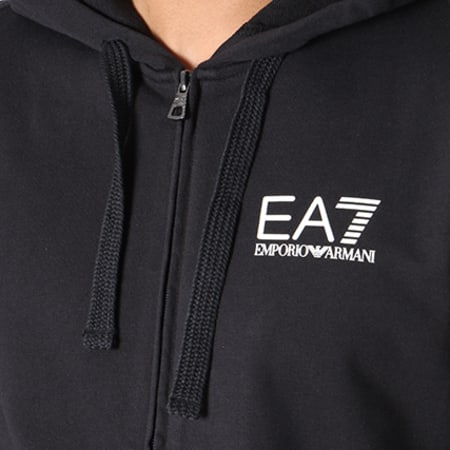 EA7 Emporio Armani - Sweat Zippé Capuche 6ZPM59-PJ05Z Noir