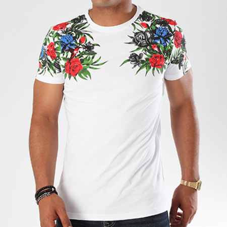 Terance Kole - Tee Shirt 98148 Blanc Floral