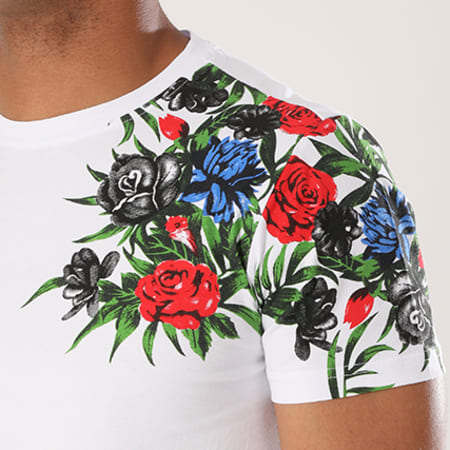 Terance Kole - Tee Shirt 98148 Blanc Floral