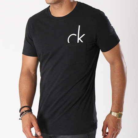 Calvin Klein - Tee Shirt Poche J30J300886 Noir 