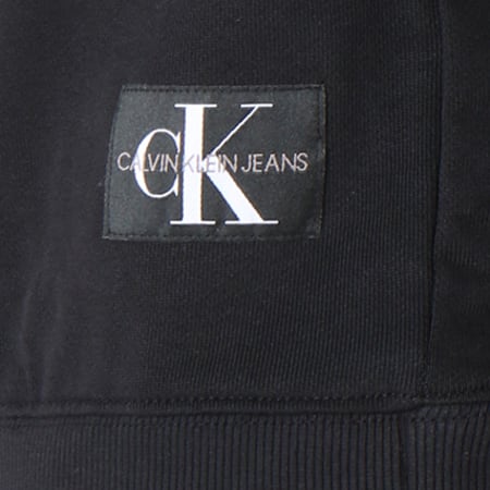 Calvin Klein - Sweat Crewneck Monogram Chest Logo 7743 Noir