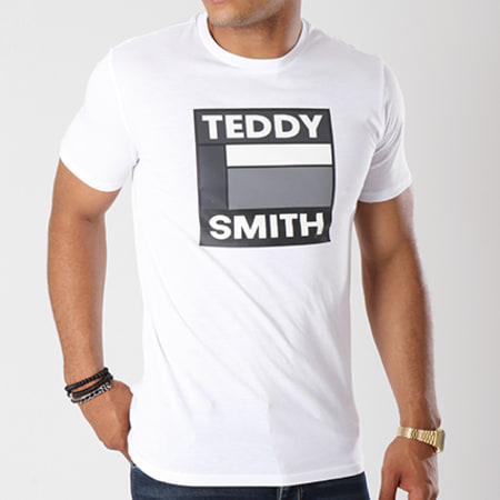 Teddy Smith - Tee Shirt Tegis Blanc