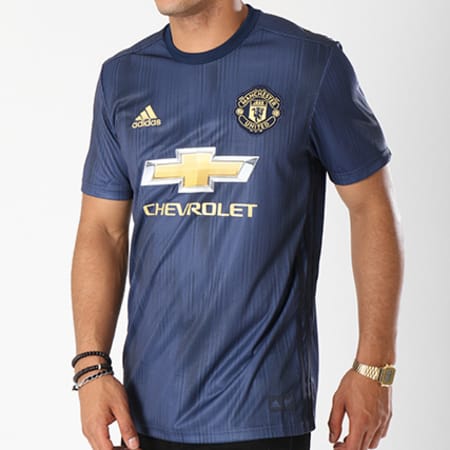 Adidas Sportswear - Tee Shirt De Sport 3 Jersey Manchester United DP6022 Bleu Marine