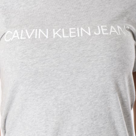 Calvin Klein - Tee Shirt Femme 7879 Gris Chiné