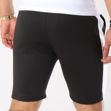 Aarhon - 210 Pantalones cortos de jogging con raya negra y blanca