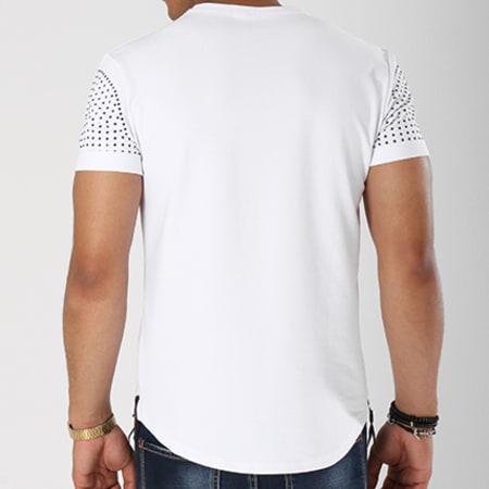 Aarhon - Tee Shirt Oversize Zips 108 Life Blanc