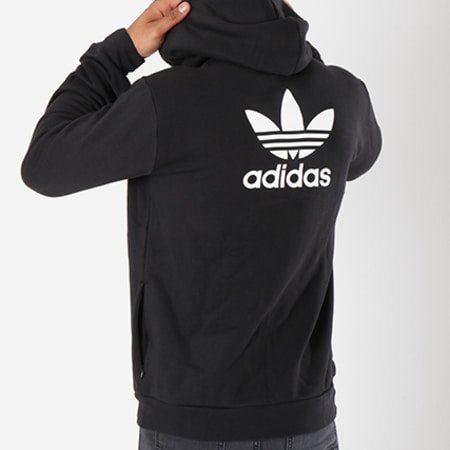 Adidas Originals - Sweat Zippé Capuche Fleece DN6016 Noir