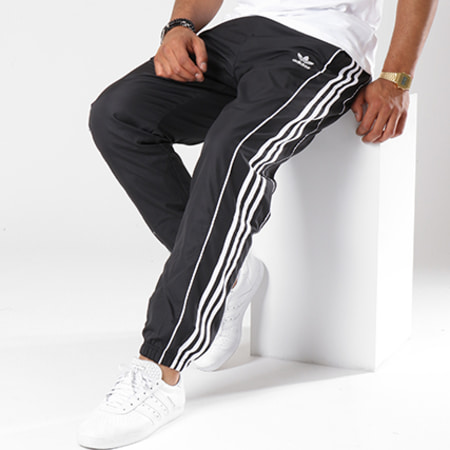 Adidas Originals - Pantalon Jogging Bandes Brodées Authentic DH3848 Noir Blanc
