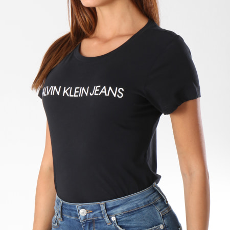 Calvin Klein - Tee Shirt Femme 7879 Noir