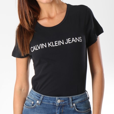 Calvin Klein - Maglietta da donna 7879 nera