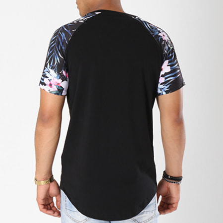 Sinners Attire - Tee Shirt Oversize Exotic 591 Noir Floral