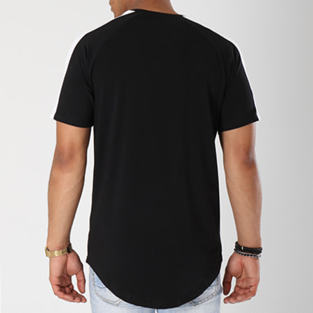 Sinners Attire - Tee Shirt Oversize Avec Bandes Core Stripe 573 Noir Blanc