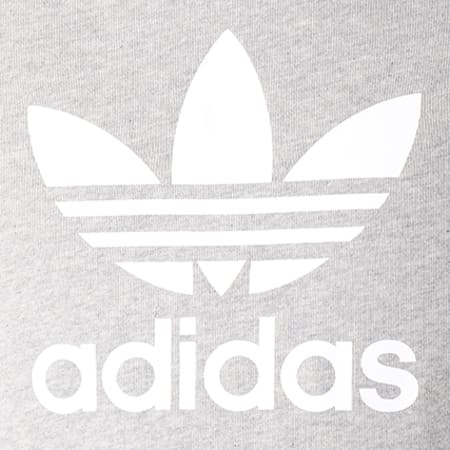 Adidas Originals - Sweat Capuche Trefoil DT7963 Gris Chiné