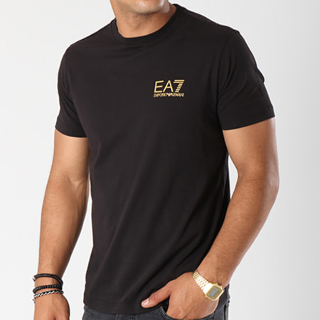 EA7 Emporio Armani - Tee Shirt 6ZPT51-PJ02Z Noir Doré