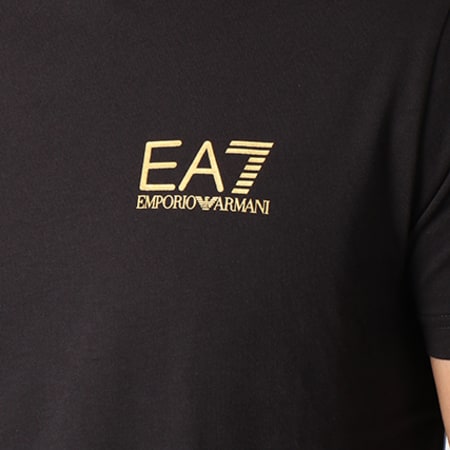 EA7 Emporio Armani - Tee Shirt 6ZPT51-PJ02Z Noir Doré