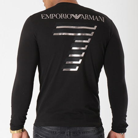 EA7 Emporio Armani - Tee Shirt Manches Longues 6ZPT95-PJP6Z Noir