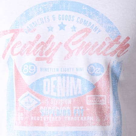 Teddy Smith - Tee Shirt Tengo Blanc