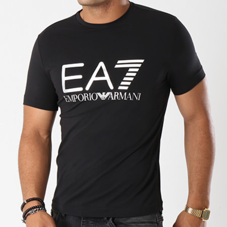 EA7 Emporio Armani - Tee Shirt 6ZPT21-PJ20Z Noir Argenté