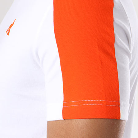 Le Coq Sportif - Tee Shirt Ess N1 1820042 Blanc Orange