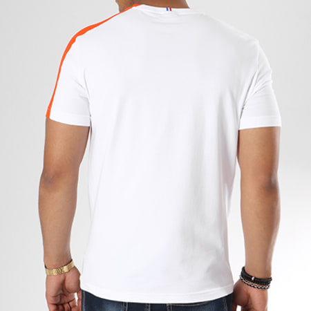 Le Coq Sportif - Tee Shirt Ess N1 1820042 Blanc Orange