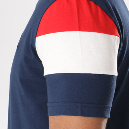 Le Coq Sportif - Tee Shirt Ess N5 1821310 Bleu Marine Blanc Rouge