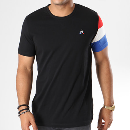 Le Coq Sportif - Tee Shirt Ess N5 1811447 Noir Bleu Blanc Rouge